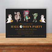 Invitation Soirée costumée d'anniversaire d'Halloween
