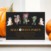 Invitation Soirée costumée d'anniversaire d'Halloween