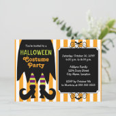 Invitation Soirée costumée de sorcière Halloween (Debout devant)