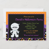 Invitation Soirée costumée d'Halloween (Devant)