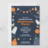 Invitation Soirée costumée d'Halloween (Devant)