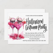 Invitation Soirée costumée d'Halloween (Devant / Derrière)