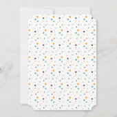 Invitation Soirée costumée d'Halloween à l'araignée mignonne (Dos)