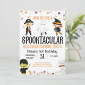 Invitation Soirée costumée d'Halloween Anniversaire de la fêt (Debout devant)