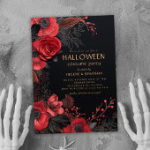 Invitation Soirée costumée d'Halloween gothique foncé pour ad