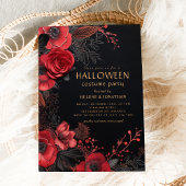 Invitation Soirée costumée d'Halloween gothique foncé pour ad