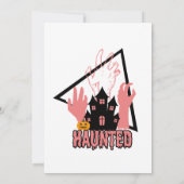 Invitation Soirée costumée d'Halloween pour amis (Dos)