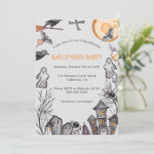 Invitation Soirée costumée d'Halloween pour enfants (Debout devant)