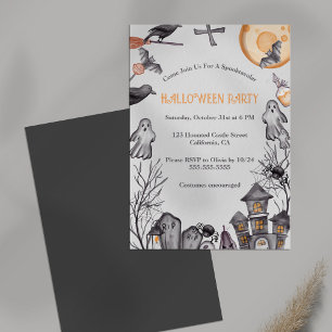 Invitation Soirée costumée d'Halloween pour enfants