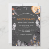 Invitation Soirée costumée d'Halloween pour enfants (Devant)