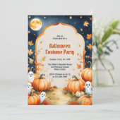 Invitation Soirée costumée d'Halloween pour les enfants Ghost (Debout devant)