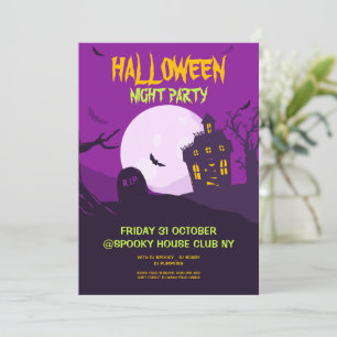 Invitation Soirée costumée d'Halloween, Soirée d'Halloween