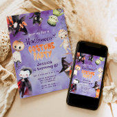 Invitation Soirée costumée Halloween pour les petits