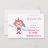 Invitation Soirée costumée Unicorn (Devant)
