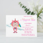 Invitation Soirée costumée Unicorn (Debout devant)