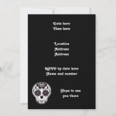 Invitation Soirée crâne (Dos)