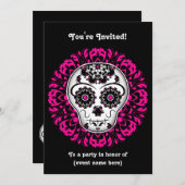 Invitation Soirée crâne (Devant / Derrière)
