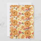 Invitation Soirée d'Action d'Ami ou d'Action de grâce (Dos)