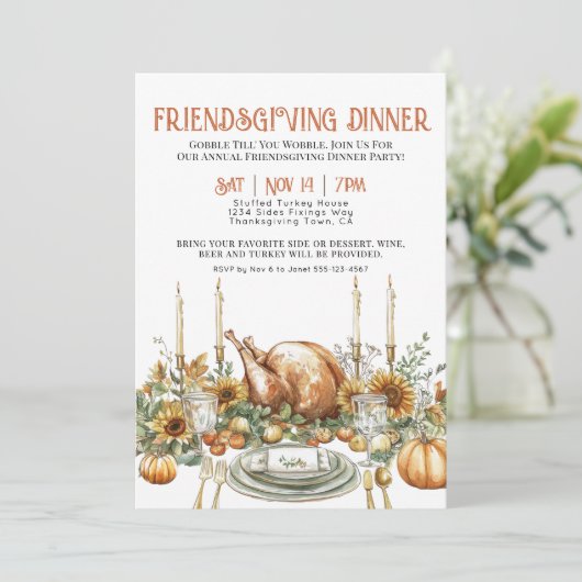 Invitation Soirée d'Action de grâce (Debout devant)