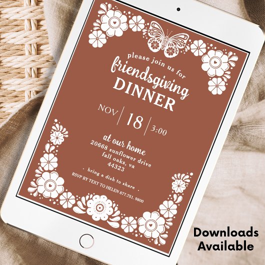 Invitation Soirée d'Action de grâce