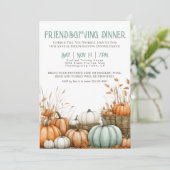 Invitation Soirée d'Action de grâce Soirée d'Action d'Ami (Debout devant)