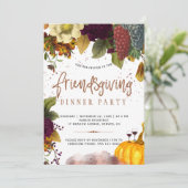 Invitation Soirée d'action de grâces amies de moisson d'actio (Debout devant)