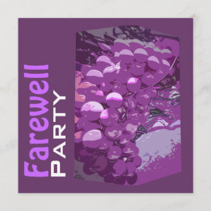 Invitation Soirée d'adieu élégante personnalisation