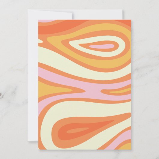 Invitation Soirée Dames Bunco Florale Rose et Orange (Dos)