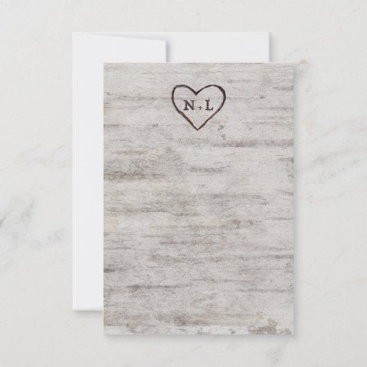 Invitation Soirée d'amour sculpté Dîner de répétition de Mari (Dos)