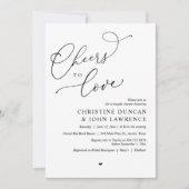 Invitation Soirée d'amour, Soirée Romantique Couples Douche (Devant)