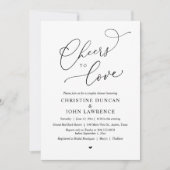 Invitation Soirée d'amour, Soirée Romantique Couples Douche (Devant)