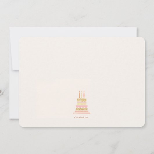Invitation Soirée d'anniversaire (Dos)