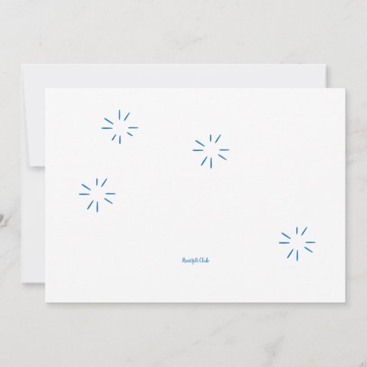 Invitation Soirée d'anniversaire (Dos)