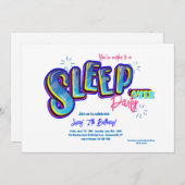 Invitation Soirée d'anniversaire (Devant / Derrière)