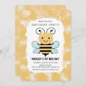 Invitation Soirée d'Anniversaire au miel (Devant / Derrière)