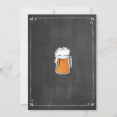 Invitation Soirée d'anniversaire de bière et bière TOUT ÂGE B (Dos)