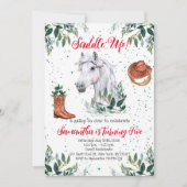 Invitation Soirée d'anniversaire de Boy Horse (Devant)