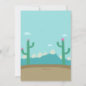 Invitation Soirée d'anniversaire de Cute Alpaca (Dos)