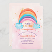 Invitation Soirée d'anniversaire de début de matinée (Devant / Derrière)