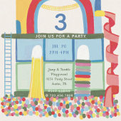 Invitation Soirée d'Anniversaire de enfant de l'aire de jeu i