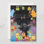 Invitation Soirée d'Anniversaire de enfant du Monster Costume (Devant)
