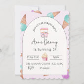 Invitation Soirée d'anniversaire de fête (Devant)