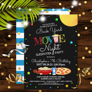 Invitation Soirée d'anniversaire de Jardin du garçon