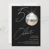 Invitation Soirée d'anniversaire de la 50e discothèque minima (Devant)