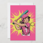 Invitation Soirée d'anniversaire de la fille (Dos)