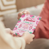 Invitation Soirée d'anniversaire de la fraise de Berry