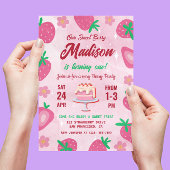 Invitation Soirée d'anniversaire de la fraise de Berry