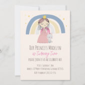 Invitation Soirée d'anniversaire de la mignonne princesse (Devant)