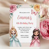 Invitation Soirée d'anniversaire de la mignonne princesse