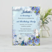 Invitation Soirée D'Anniversaire De L'Ours Et Du Cheval (Debout devant)